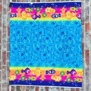 Rainbow Fish Border Fabric Donna Dewberr